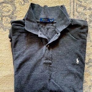 Polo Ralph Lauren gray heathered polo shirt